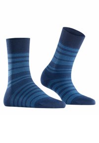 FALKE Sensitive Sunset Stripe - Calze - space blue