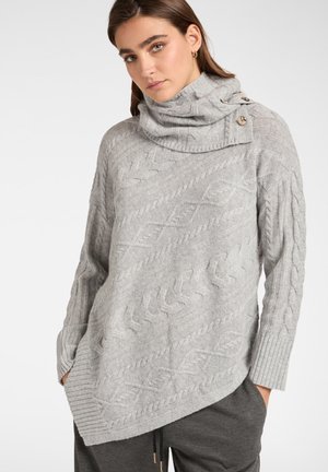 ASIMMETRICA A TRECCE - Pullover - grigio