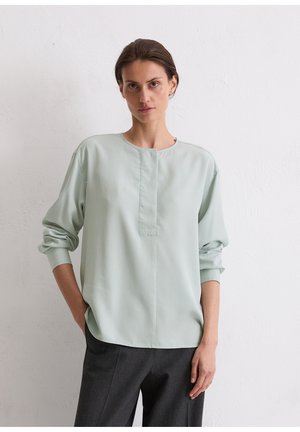 Blouse - silvery blue