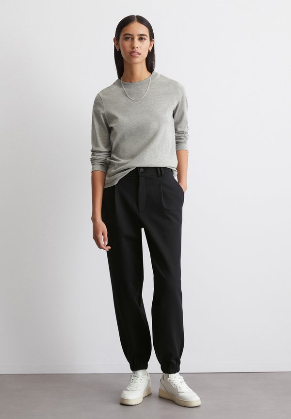 CREWNECK INTERLOCK - Long sleeved top - stone melange4