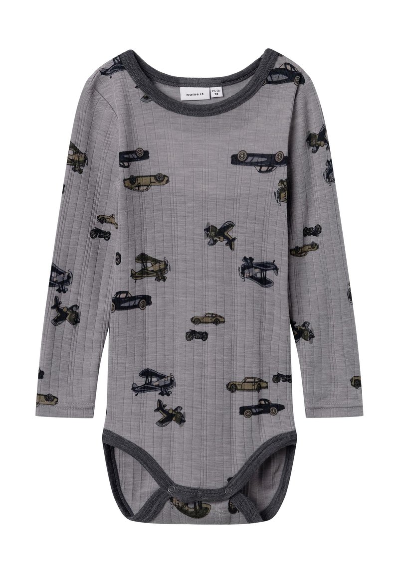 NAME IT NMMWANG Wool Needle LS Body Noos – Body Maniche Lunghe In Lana Per Bambino – Comfort E Calore