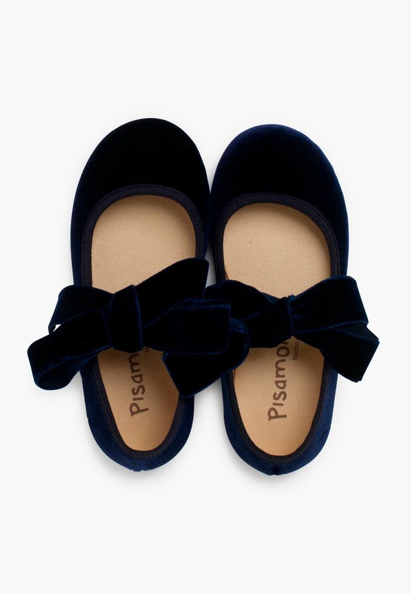 MERCEDITAS – Riemchenballerina – azul marino