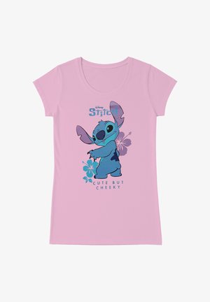Disney, DISNEY LILO STITCH NACHTHEMD SCHLAFSHIRT PYJAMA KURZARM OBERTEIL - Nachthemd - rosa