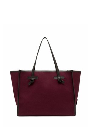 Gianni Chiarini, BORSA MARCELLA CANVAS OXBLOOD CANAPA ESPRESSO - Shopper - bordeaux