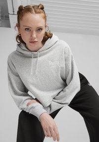 Puma TEAM - Kapuutsiga pusa - light gray heather