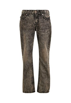 True Religion ACID OVERDYE VINNY SUPER T FLAP - Jeans Straight Leg - black
