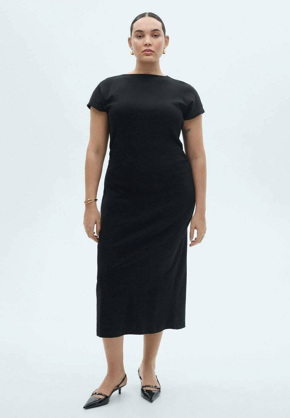 Mango CARROT Robe fourreau black/noir