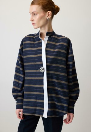 WITH BUTTONS - Camicia - navy blue