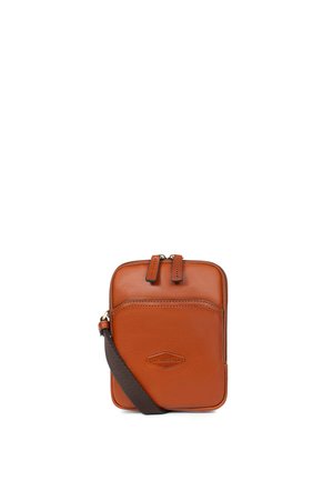 STUART - Schoudertas - marron cognac