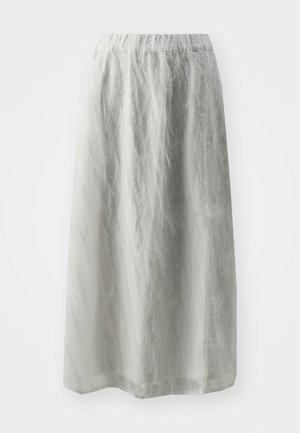 VILA, VIFEATHER MID CALF SKIRT - Falda acampanada - cloud dancer