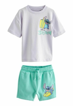 STITCH SHORT SLEEVE AND REGULAR FIT SET - Spodnji deli trenirk - lilac purple green