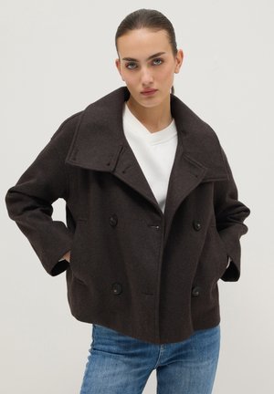 WITH BUTTONS - Veste légère - tobacco brown