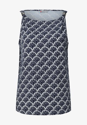 Street One, TOP WITH BOAT NECKLINE AND SHOULDER - Top - shadowed navy