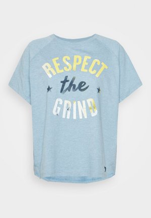 PROJECT ROCK RESPECT - T-shirts med print - mississippi light heather/academy