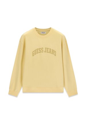 Guess Jeans, BEDRUCKTER LOGO-PULLOVER - Sweatshirt - gelb