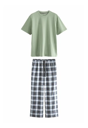 MOTIONFLEX COSY SET STANDARD - Pidžaamakomplekt - green white check
