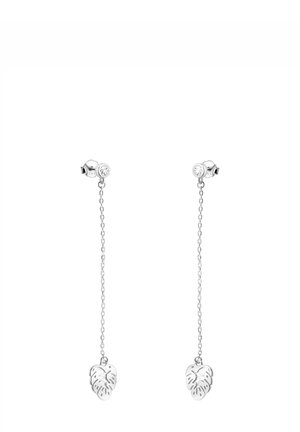 ZIRCONIA LEAF - Øreringe - silver coloured