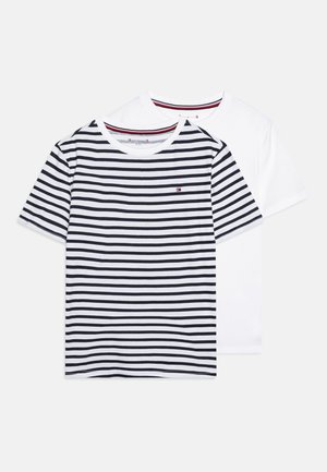 TEE PRINT UNISEX 2 PACK - T-shirt con stampa - desert sky breton/white