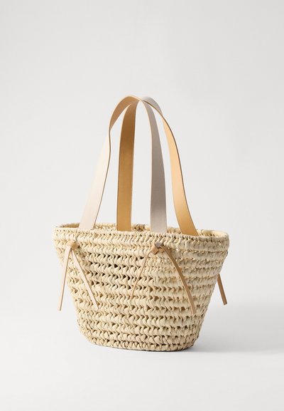 RUSLAN BAGINSKIY TOTE BAG - Velika torba - natural straw/beige