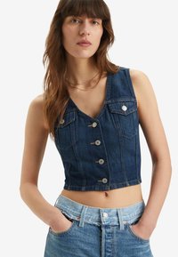 Levi's® BELLA CORSET - Strukirani kaput - dark side scrape