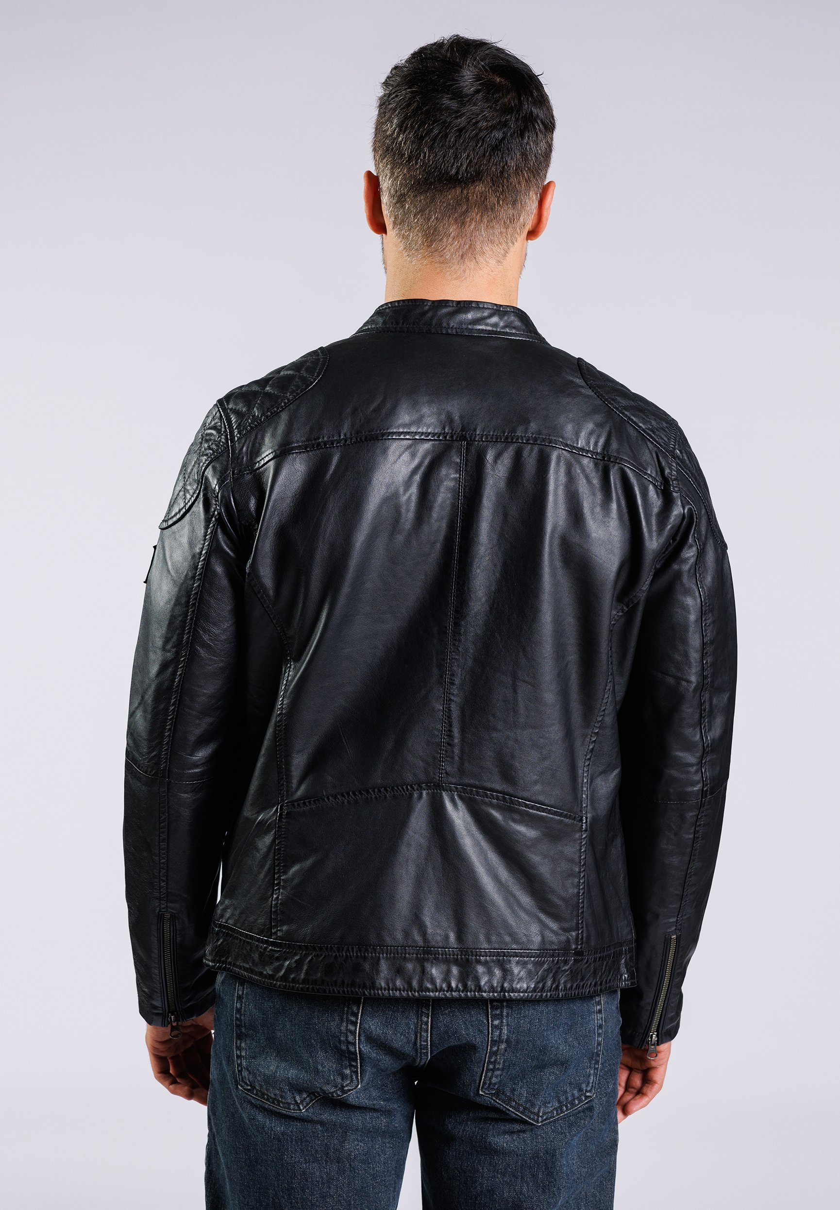 Freaky Nation TYLER - Leather jacket - black - Zalando