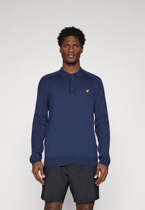 GOLF LONG SLEEVE POLO - Neule - ryder blue