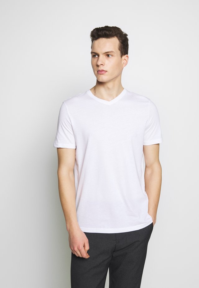 BASIC VNECK - T-Shirt basic - white