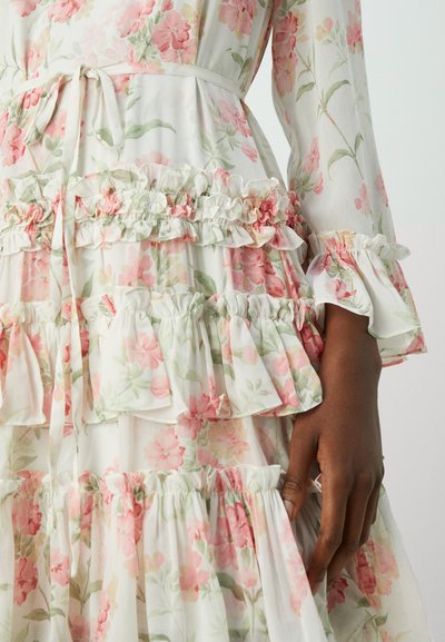 Needle & Thread SUMMER POSY ROUND NECK MICRO MINI DRESS 2 IN 1 - Robe de soirée - moonshine/coral