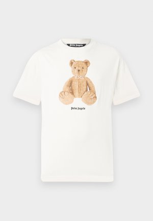 BEAR REGULAR TEE - T-shirt imprimé - off white/brown