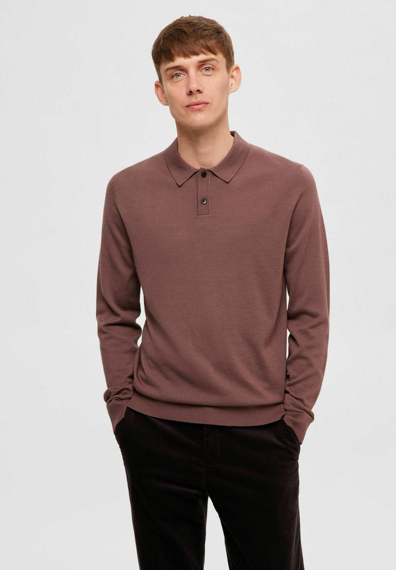 Selected TOWN COOLMAX NOOS - Polo - peppercorn