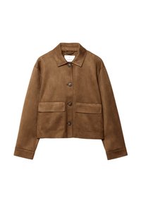 Jakna od umjetne kože - dark brown