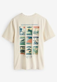 Next HOKUSAI THE GREAT WAVE LICENSE STANDARD - Nyomott mintás póló - stone hokusai postcard