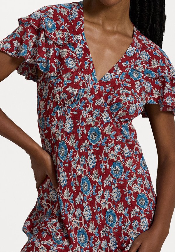 FLORAL PRINT SILK DRESS - Cocktail dress / Party dress - retro garden3