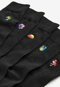 Next EMBROIDERED FIVE PACK - Calze - black tropical ombre