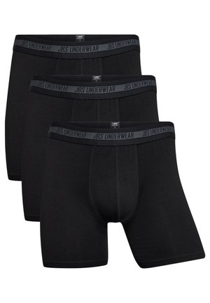 Sorte bomulds-boxer shorts i en pakke med tre, med en elastisk talje med "JBS Underwear" branding og en klassisk tætsiddende pasform.