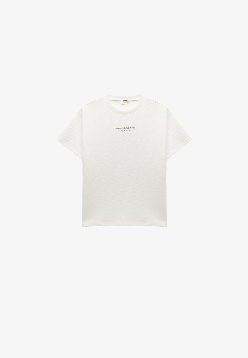 Koton SHORT SLEEVE - T-shirt imprimé - beige