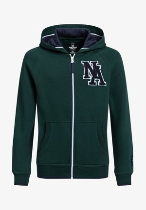 Hoodie met rits - dark green