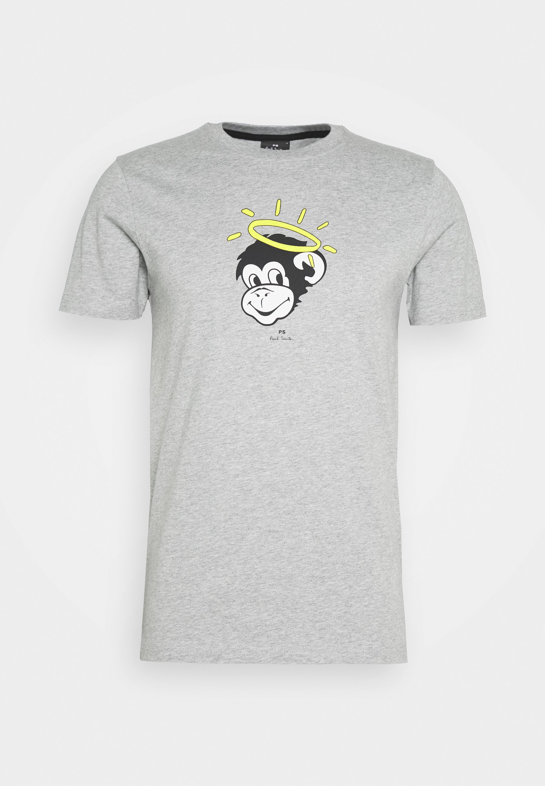 PS Paul Smith MENS SLIM FIT MONKEY HALO T shirts med print PS Paul Smith MENS SLIM FIT MONKEY HALO - T-shirts med print - mottled grey