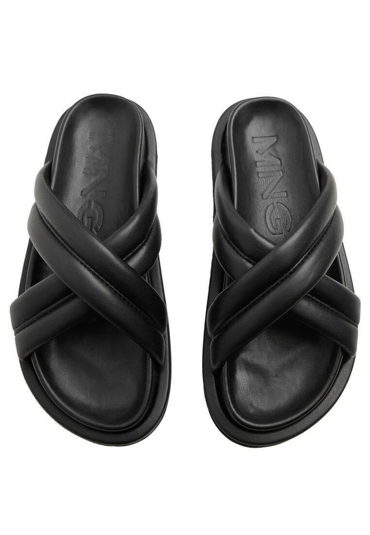 Mango Sandalias planas - noir/negro - Zalando.es