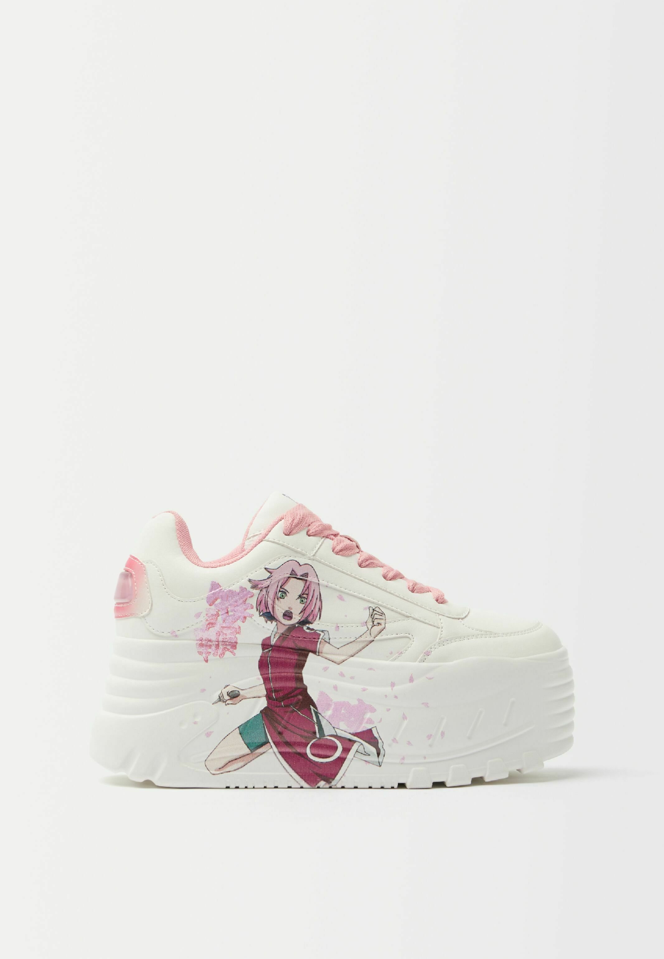 Bershka NARUTO - Sneakers basse - white/bianco - Zalando.it