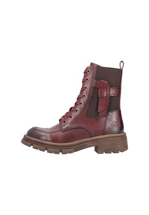 Bottines à lacets - rot