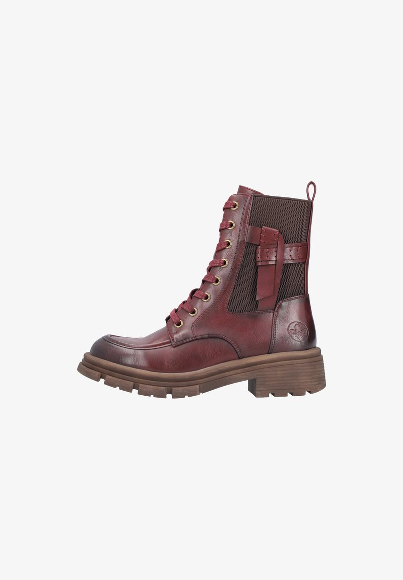 Rieker Bottines à lacets - rot