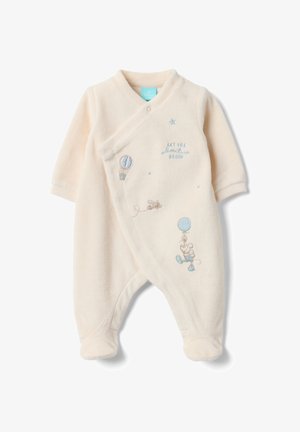 OVS, SLEEPSUIT WITH MICKEY EMBROIDERY - Kruippakje - light beige