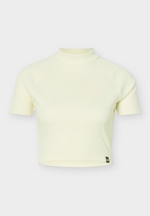 Under Armour, RIVAL MOCK TEE - T-shirt basique - winter white/white