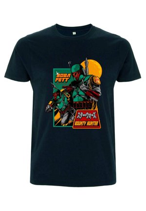 STAR WARS CLASSIC MANDALORIAN SOLDIER - T-shirt con stampa - navy blue