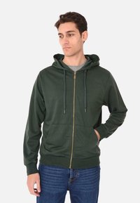 Ciabalù CON CAPPUCCIO - Felpa con zip - verde