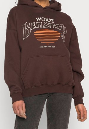 Sweat à capuche - dark brown