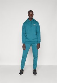 Puma TAPE HOODIE - Felpa - cold green