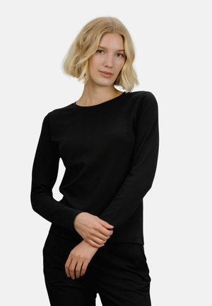 Topper langermet - black