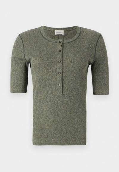 CLOSED PLACKET SHORT SLEEVE - Pamata T-krekls - forest green